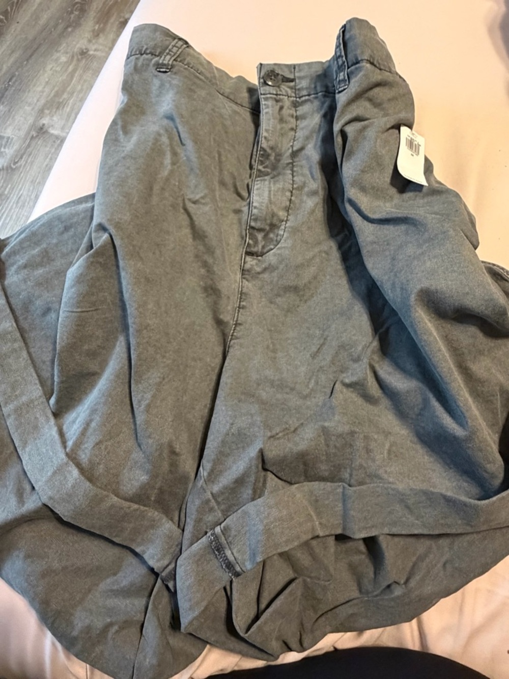 Women’s Grey Canvas Shorts